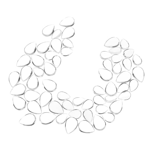 NUOBESTY 60 Stück Wasserfall Cabochons für Schmuckherstellung Transparentes Tropfen Design für Diy Schlüsselanhänger und Ohrringe von NUOBESTY