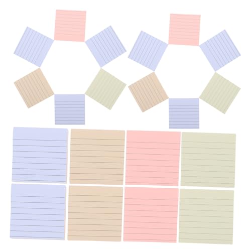 NUOBESTY 600 Blatt Bunte Haftnotizen mit Selbstklebende Memo Pads für Büro Schule und Zuhause für Notizen und Kreative Planung pro Packung von NUOBESTY