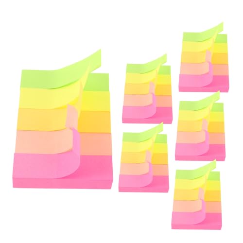 NUOBESTY 600 Stück Bunte Selbstklebende Haftnotizen Kleine Haftetiketten Haftende Buchmarker für Präzises Indexieren Flexibles Beschriften und Effizientes Organisieren von Schul Bürobedarf von NUOBESTY
