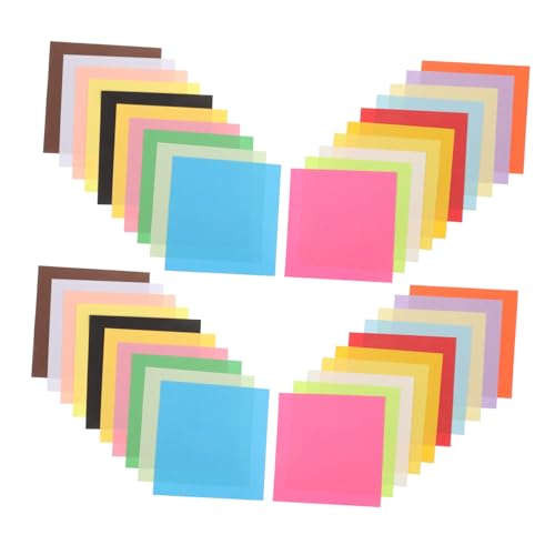 NUOBESTY 600 Stücke Origami Baupapier für Handwerk buntes Tonpapier Handwerkskunstfaltpapier Basteln mit Papierfalten Kunstbaupapier School Crafts doppelseitiges handgefertigtes Papier von NUOBESTY