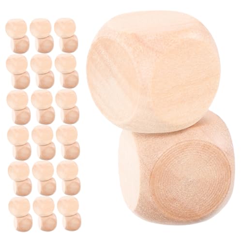 NUOBESTY 60Stücke Blankowürfel Holz Unbehandelte DIY Bastelbausteine für Brettspiele Kreative Projekte und Partys Robuste Abgerundete Kanten für Einfaches Handling und Spaß NUOBESTY 60Stücke Blankowürfel Holz Unbehandelte DIY Bastelbausteine für Brettspiele Kreative Projekte und Partys Robuste Abgerundete Kanten für Einfaches Handling und Spaß von NUOBESTY