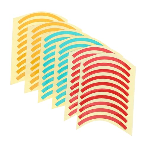 NUOBESTY 60Stücke Reflektierende Manometer Identifikationsaufkleber Wasserfest Selbstklebend Viertelkreis Design UV Beständig für Fabriken und von NUOBESTY