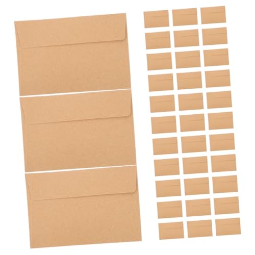 NUOBESTY 60Stücke Selbstklebende Umschläge Kraftpapier Einladungskartenumschläge Briefpapierhüllen für Hochzeiten und Partys Charmantes Design für Persönliche Einladungen von NUOBESTY