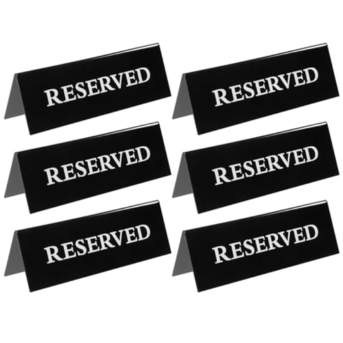 NUOBESTY 6St Partei reserviertes Zeichen acrylschild visitenkarten halterung Reservierungsschilder für Tische Partyzubehör Esstische Zelte tisch reserviertes zeichen Tischdekorationskarte NUOBESTY 6St Partei reserviertes Zeichen acrylschild visitenkarten halterung Reservierungsschilder für Tische Partyzubehör Esstische Zelte tisch reserviertes zeichen Tischdekorationskarte von NUOBESTY
