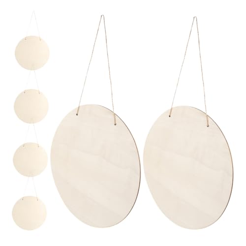 NUOBESTY 6Stücke Leere Holzplatten für DIY Malerei und Dekoration Hängende Holzschilder für Heim Büro und Besondere Anlässe NUOBESTY 6Stücke Leere Holzplatten für DIY Malerei und Dekoration Hängende Holzschilder für Heim Büro und Besondere Anlässe von NUOBESTY