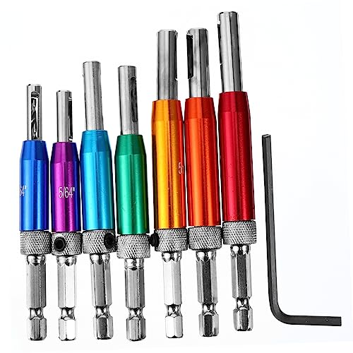 NUOBESTY 7 Stück Bohrer für Fenstertüren Loch Werkzeug offen verjüngt kunststoffbohrer holzbohrer set bohrständer Bohrer für Tür Bohrer für Scharniere Aluminiumlegierung NUOBESTY 7 Stück Bohrer für Fenstertüren Loch Werkzeug offen verjüngt kunststoffbohrer holzbohrer set bohrständer Bohrer für Tür Bohrer für Scharniere Aluminiumlegierung von NUOBESTY