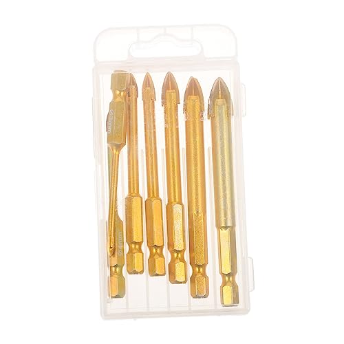 NUOBESTY 7 Stück Lochbohrer Bohrer aus Hartmetall Betonbohrer Porzellanfliesenbohrer Betonlochöffner Bohrer aus Zement Keramikbohrer Bohrer für Porzellanfliesen Golden NUOBESTY 7 Stück Lochbohrer Bohrer aus Hartmetall Betonbohrer Porzellanfliesenbohrer Betonlochöffner Bohrer aus Zement Keramikbohrer Bohrer für Porzellanfliesen Golden von NUOBESTY