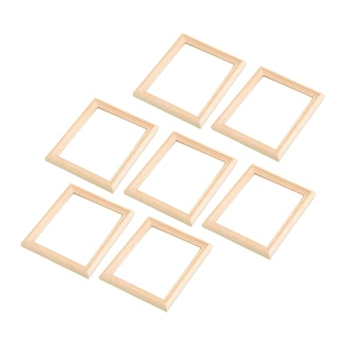 NUOBESTY 7 Stück Miniatur Bilderrahmen Handgefertigte Holzrahmen mit Hohlschnitt Dekoration für Puppenhäuser und Miniaturszenen als für Stilvolle Wohnaccessoires NUOBESTY 7 Stück Miniatur Bilderrahmen Handgefertigte Holzrahmen mit Hohlschnitt Dekoration für Puppenhäuser und Miniaturszenen als für Stilvolle Wohnaccessoires von NUOBESTY