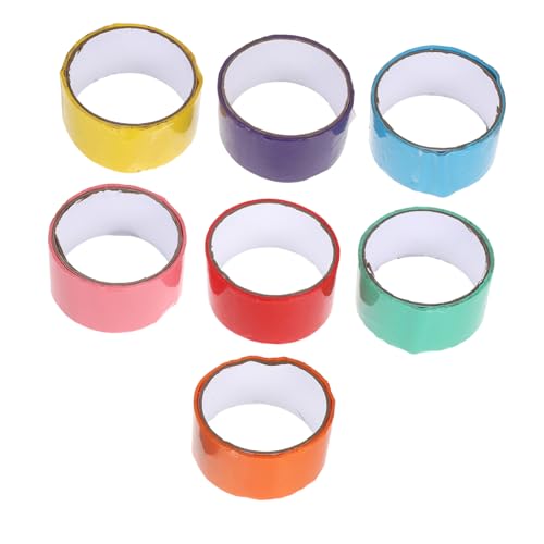 NUOBESTY 7 Stück Regenbogen -Stromband klebeband dekoratives bunte Klebeband klebriges Ballrollenband klebriges Ballklebeband Ziehkugelband Ballband bopp NUOBESTY 7 Stück Regenbogen -Stromband klebeband dekoratives bunte Klebeband klebriges Ballrollenband klebriges Ballklebeband Ziehkugelband Ballband bopp von NUOBESTY