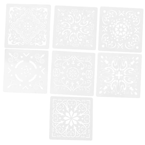 NUOBESTY 7 Stück Teiliges Mandala Schablonen Praktische Malvorlagen für Wände Möbel und Wiederverwendbare Bastel Schablonen für Projekte für Kunsthandwerk und DIY Deko NUOBESTY 7 Stück Teiliges Mandala Schablonen Praktische Malvorlagen für Wände Möbel und Wiederverwendbare Bastel Schablonen für Projekte für Kunsthandwerk und DIY Deko von NUOBESTY