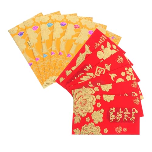 NUOBESTY 72 Stück Teiliges Vietnamesische Neujahrs Envelopes Langlebige Papier Umschläge Traditionelle Hong Bao für Lunar Year Dekoration Vielseitig für Familie Freunde Firmenfeiern von NUOBESTY