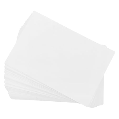 NUOBESTY 75 Stück Teiliges Weiße Blanko Karteikarten Beidseitig Beschreibbare Dicke Kartonpapier Lesezeichen Vielseitig für Diy Basteln Notizen Englische Wortpraxis Langlebig und Stabil von NUOBESTY