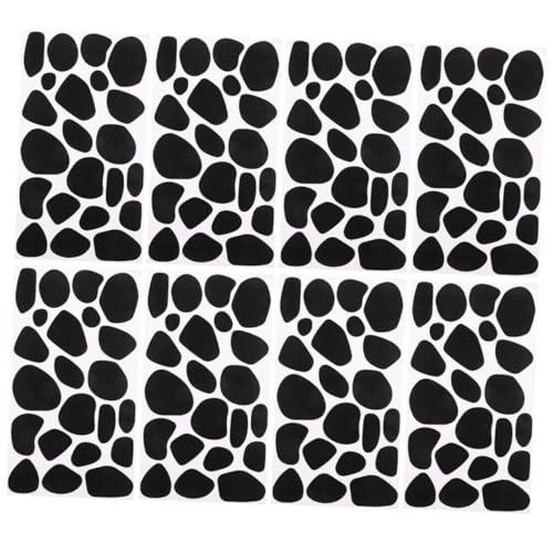 NUOBESTY 8 Blatt Filzaufkleber DIY Supplies DIY liefert Kleidung DIY-Zubehör kleidung DIY pad Filzabziehbilder für Bekleidung handgemachtes DIY-Material Wandtattoos gefühlt Black von NUOBESTY