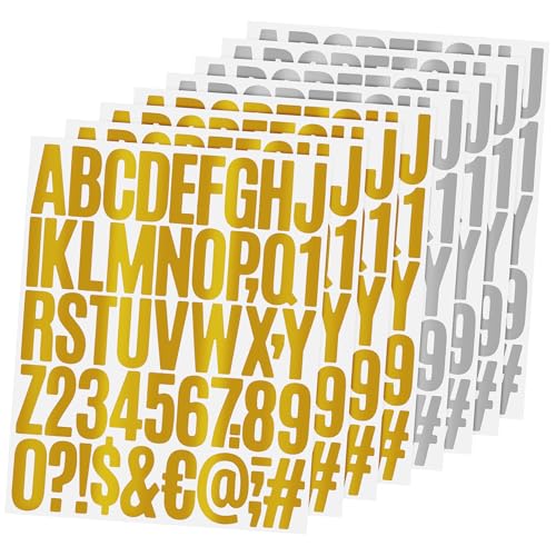 NUOBESTY 8 Blatt Wasserfester Alphanumerischer Aufkleber Buchstabenaufkleber Klebstoff Vinyl Dekoration Zahlenaufkleber Nummeriert Alphabet-aufkleber Scrapbook -aufkleber Farbig Papier NUOBESTY 8 Blatt Wasserfester Alphanumerischer Aufkleber Buchstabenaufkleber Klebstoff Vinyl Dekoration Zahlenaufkleber Nummeriert Alphabet-aufkleber Scrapbook -aufkleber Farbig Papier von NUOBESTY
