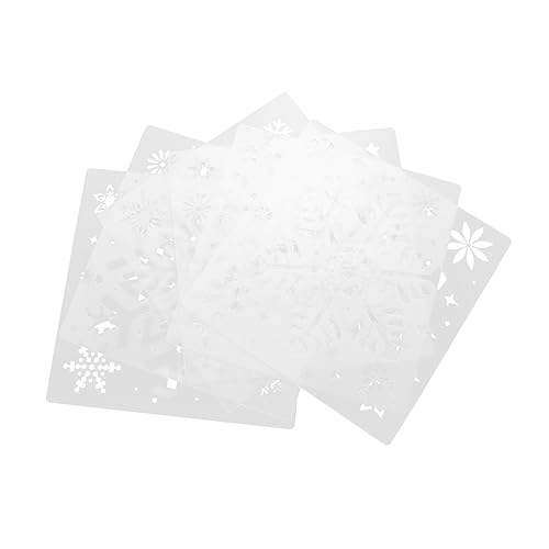 NUOBESTY 8 Sätze Teiliges Schneeflocken Schablonen Wiederverwendbare Malvorlagen Für Scrapbooking Diy Projekte Kindergarten Und Mehr 6 Stück * 8 NUOBESTY 8 Sätze Teiliges Schneeflocken Schablonen Wiederverwendbare Malvorlagen Für Scrapbooking Diy Projekte Kindergarten Und Mehr 6 Stück * 8 von NUOBESTY