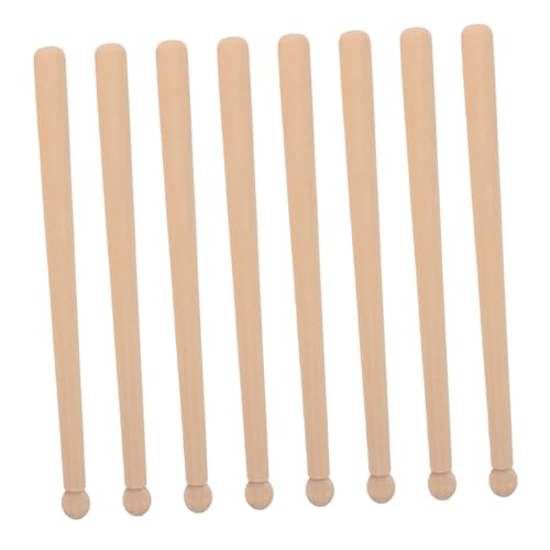 NUOBESTY 8 Stück Antirutsch Trommelstöcke für Elektronische Drums Marschpauken und Übungssessions Massivem Holz NUOBESTY 8 Stück Antirutsch Trommelstöcke für Elektronische Drums Marschpauken und Übungssessions Massivem Holz von NUOBESTY