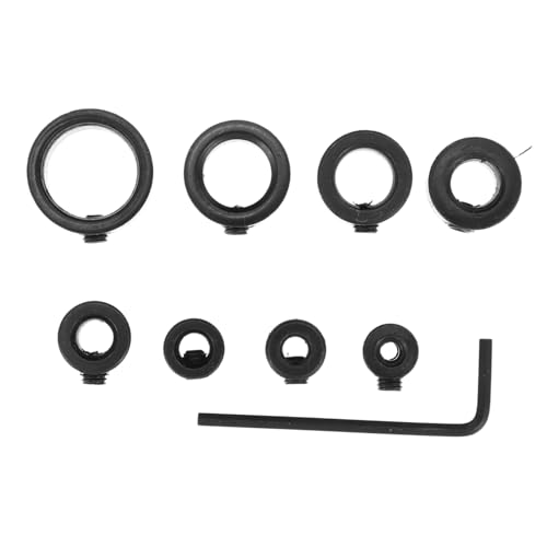 NUOBESTY 8 Stück Begrenzungsring Schlüssel schanierbohrerset bohrset bohrerregal Tiefenanschlagkragen für die Holzbearbeitung Bohrerring aus Metall Stahl mit hohem Kohlenstoffgehalt Black NUOBESTY 8 Stück Begrenzungsring Schlüssel schanierbohrerset bohrset bohrerregal Tiefenanschlagkragen für die Holzbearbeitung Bohrerring aus Metall Stahl mit hohem Kohlenstoffgehalt Black von NUOBESTY