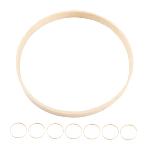 NUOBESTY 8 Stück DIY Wreath Rings Bambus Stabile für Wanddeko Hochzeits und Bastelprojekte Langlebig und Vielseitig Einsetzbar von NUOBESTY