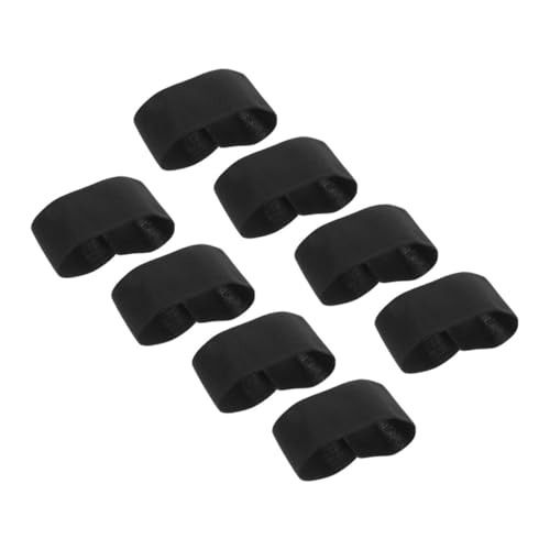 NUOBESTY 8 Stück Elastische Schwarze Armbänder für Erinnerungen bei Fußball Hockey Rugby und Fitnessaktivitäten Verstellbar und Komfortabel für Armgrößen von NUOBESTY
