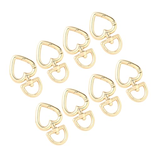 NUOBESTY 8 Stück Herz-schlüsselanhänger Aus Metall Schlüsselringe Herzförmige Verschlüsse Herzförmiger Hutclip Herzverschluss Herz-karabiner-clip Herz Karabiner Zinklegierung Golden NUOBESTY 8 Stück Herz-schlüsselanhänger Aus Metall Schlüsselringe Herzförmige Verschlüsse Herzförmiger Hutclip Herzverschluss Herz-karabiner-clip Herz Karabiner Zinklegierung Golden von NUOBESTY
