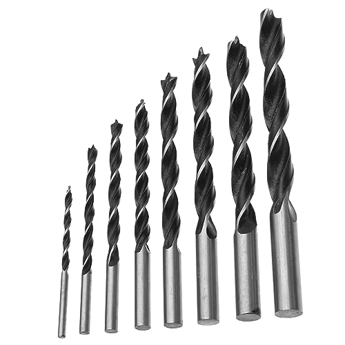 NUOBESTY 8 Stück Holzbohrer-Set hoch Trockenbau Holzbearbeitung Bohrbiss für gehärteten Stahl Bohrerbits für Metallbohrungen Zentrierbohrer Kleine Bohrer Rostfreier Stahl Schwarz NUOBESTY 8 Stück Holzbohrer-Set hoch Trockenbau Holzbearbeitung Bohrbiss für gehärteten Stahl Bohrerbits für Metallbohrungen Zentrierbohrer Kleine Bohrer Rostfreier Stahl Schwarz von NUOBESTY