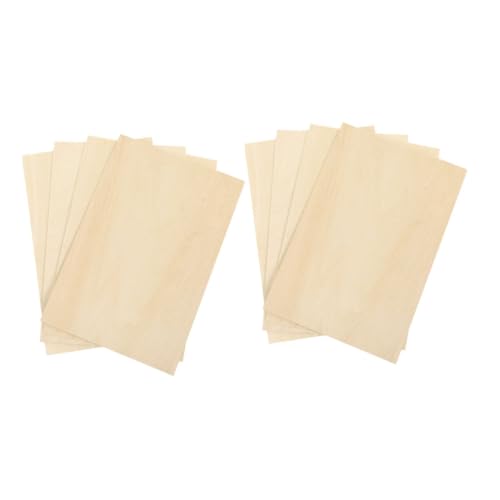 NUOBESTY 8 Stück Natürliche Holzplatten Rechteckige Balsaholzblätter für Diy Projekte Basteln Malen Schnitzen und Kreative Kunstgestaltungen NUOBESTY 8 Stück Natürliche Holzplatten Rechteckige Balsaholzblätter für Diy Projekte Basteln Malen Schnitzen und Kreative Kunstgestaltungen von NUOBESTY