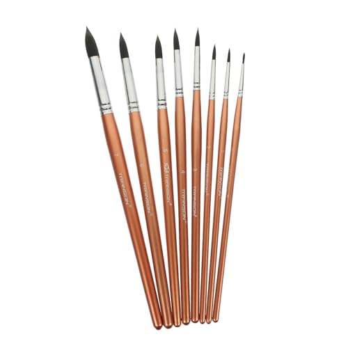 NUOBESTY 8 Stück Ölbürste Aquarell -Stift -Set Reise-Aquarellpinsel Ergonomischer Aquarellpinsel Wasser Kunst malen Aquarellzubehör Aquarell Pinsel Pinsel Professional Birke NUOBESTY 8 Stück Ölbürste Aquarell -Stift -Set Reise-Aquarellpinsel Ergonomischer Aquarellpinsel Wasser Kunst malen Aquarellzubehör Aquarell Pinsel Pinsel Professional Birke von NUOBESTY