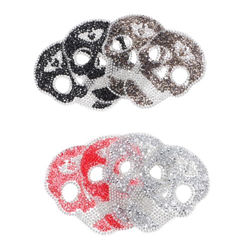 NUOBESTY 8 Stück Strass Aufnäher Aufnäher Zum Aufbügeln – DIY Applikationen Im Punk Stil Halloween Kleidungsdekoration Für Kleidung Schuhe Taschen Hüte Reparatur von NUOBESTY