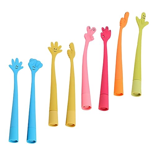 NUOBESTY 8 Stück Teiliges Flexible Silikon Kugelschreiber mit Lustigen Cartoon Designs Bunte Schreibstifte für Erwachsene Ergonomisch Geformt als und Schulbedarf von NUOBESTY