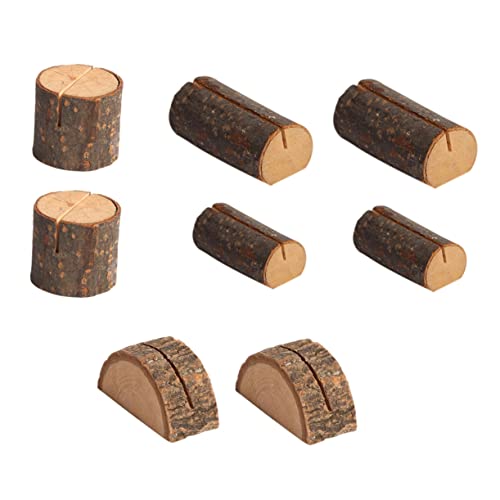NUOBESTY 8 Stück Teiliges Holz Kartenhalter mit Stabilem Sockel Rustikales Design und Leicht Vielseitiger Fotohalter und Memo Clip für Wohn und Bürodekoration NUOBESTY 8 Stück Teiliges Holz Kartenhalter mit Stabilem Sockel Rustikales Design und Leicht Vielseitiger Fotohalter und Memo Clip für Wohn und Bürodekoration von NUOBESTY