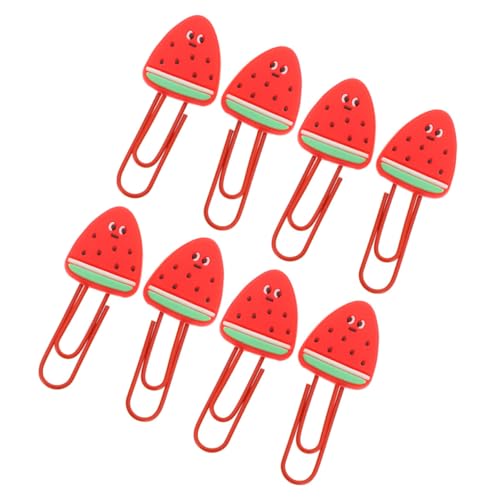 NUOBESTY 8 Stück Teiliges Kreative Bunte Büroklammern Wassermelonendesign Kleine Stabile Schreibwaren für Schule Büro und Zuhause als Dokumentenhalter und Lesezeichen NUOBESTY 8 Stück Teiliges Kreative Bunte Büroklammern Wassermelonendesign Kleine Stabile Schreibwaren für Schule Büro und Zuhause als Dokumentenhalter und Lesezeichen von NUOBESTY