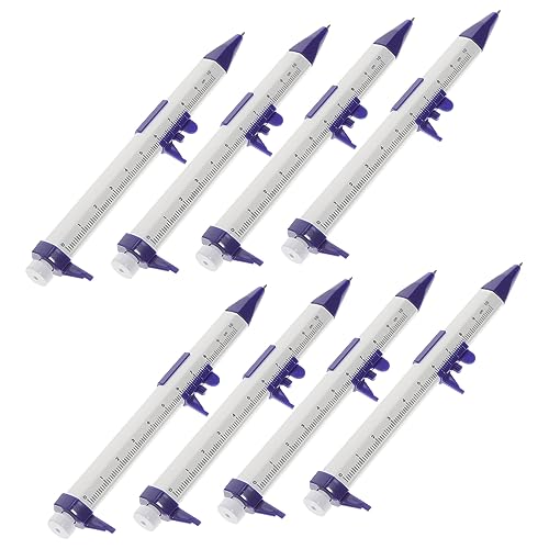 NUOBESTY 8 Stück Teiliges Multi Use Kugelschreiber mit Integrierter Vernier Kugelschreiber für Studenten und Büro Glatte Blaue Tragbar und Vielseitig Einsetzbar von NUOBESTY