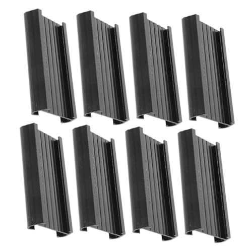 NUOBESTY 8 Stück Teiliges PVC Etikettenhalter Transparent Wiederverwendbare Regalbeschriftung für Drahtregale Vielseitige Kunststoff Label Halter für Büro Bibliothek und Haushalt zur von NUOBESTY