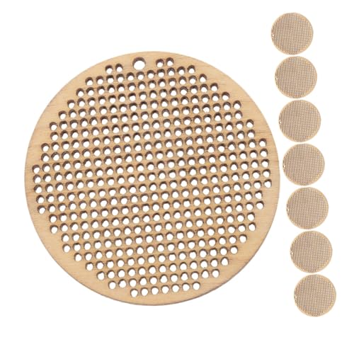 NUOBESTY 8 Stück Teiliges Runde Holzkarten Stabile Naturbelassene Holzscheiben als Diy Kreuzstich Rahmen Lesezeichen Anhänger für Anfänger und Kreative Handwerksprojekte NUOBESTY 8 Stück Teiliges Runde Holzkarten Stabile Naturbelassene Holzscheiben als Diy Kreuzstich Rahmen Lesezeichen Anhänger für Anfänger und Kreative Handwerksprojekte von NUOBESTY