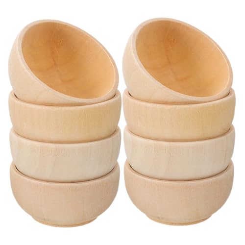 NUOBESTY 8 Stück Teiliges Set Mini Holzschalen Unfertige Kleine Holzschalen für Diy Dekoration und Mikrolandschaften für Kreative Projekte und Persönliche Gestaltung NUOBESTY 8 Stück Teiliges Set Mini Holzschalen Unfertige Kleine Holzschalen für Diy Dekoration und Mikrolandschaften für Kreative Projekte und Persönliche Gestaltung von NUOBESTY