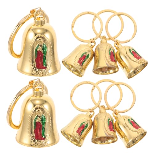 NUOBESTY 8 Stück Teiliges Vintage Mary Glocken Schlüsselanhänger Langlebiger Metallanhänger mit Kultureller Symbolik Stilvolles Retro Bag Charme für Rucksack und Handtasche NUOBESTY 8 Stück Teiliges Vintage Mary Glocken Schlüsselanhänger Langlebiger Metallanhänger mit Kultureller Symbolik Stilvolles Retro Bag Charme für Rucksack und Handtasche von NUOBESTY