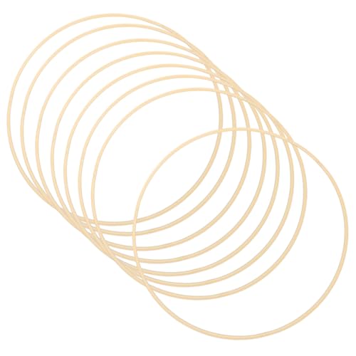 NUOBESTY 8 Stück Teiliges von Holzringen Bambus Wreath Hoops für DIY Blumenkränze und Handwerksprojekte für Hochzeitsdekoration und Bastelarbeiten NUOBESTY 8 Stück Teiliges von Holzringen Bambus Wreath Hoops für DIY Blumenkränze und Handwerksprojekte für Hochzeitsdekoration und Bastelarbeiten von NUOBESTY
