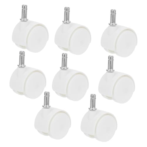 NUOBESTY 8 Stück Weiße Mini für Geräte Möbelbeine und Aufbewahrungskisten mit Federclip Bremse Leise und Einsetzbar für Bürostühle und NUOBESTY 8 Stück Weiße Mini für Geräte Möbelbeine und Aufbewahrungskisten mit Federclip Bremse Leise und Einsetzbar für Bürostühle und von NUOBESTY