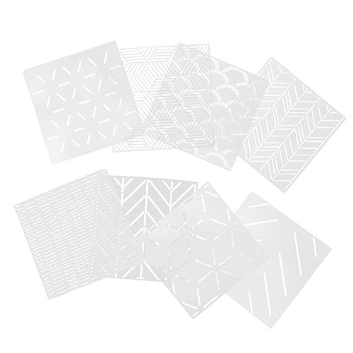 NUOBESTY 8 Stück Wiederverwendbare Geometrische Malschablonen DIY Wandgestaltung Vorlagen für Malprojekte für Wände und Langlebig und Vielseitig Einsetzbar NUOBESTY 8 Stück Wiederverwendbare Geometrische Malschablonen DIY Wandgestaltung Vorlagen für Malprojekte für Wände und Langlebig und Vielseitig Einsetzbar von NUOBESTY