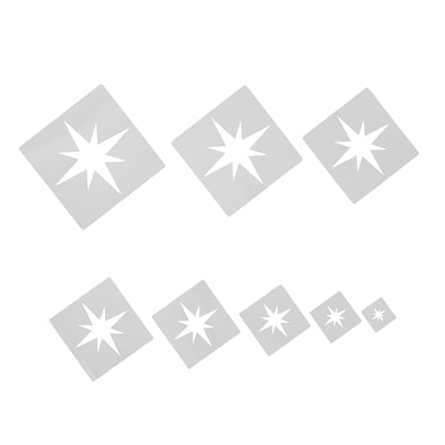 NUOBESTY 8 Stück Wiederverwendbare Schablonen für Gestaltung von Holz Papier für Kreative Projekte und Dekorationen Am Unabhängigkeitstag von NUOBESTY