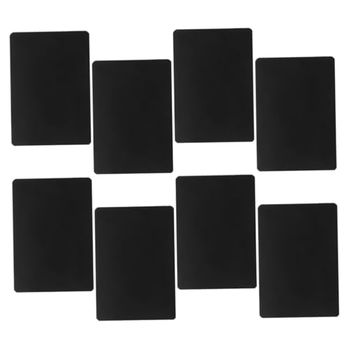 NUOBESTY 8 Stück Wisch Bare Karte Tafelzeichen Für Lebensmittel Trocken Abwischbare Etiketten Tafel-lebensmittelschilder Für Buffet Lebensmitteletiketten Für Partybuffet Abs Black von NUOBESTY
