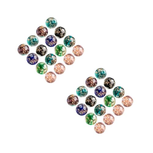 NUOBESTY 80 Stück Leuchtende Glasperlen Mischfarben Runde Spacer Beads für DIY Schmuckherstellung Armbänder und Schlüsselanhänger Basteln NUOBESTY 80 Stück Leuchtende Glasperlen Mischfarben Runde Spacer Beads für DIY Schmuckherstellung Armbänder und Schlüsselanhänger Basteln von NUOBESTY