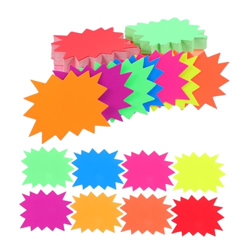 NUOBESTY 80 Stück Teiliges Fluoreszierendes Stern verkaufsetiketten Leuchtende Preisschilder in Farben Wiederablösbare Aufkleber für Einzelhandel Garagenverkauf NUOBESTY 80 Stück Teiliges Fluoreszierendes Stern verkaufsetiketten Leuchtende Preisschilder in Farben Wiederablösbare Aufkleber für Einzelhandel Garagenverkauf von NUOBESTY