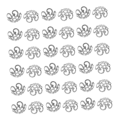 NUOBESTY 800 Stück Vintage Metall Perlenkappen mit Schneeflockenmuster Dekorative Hohlblumen Bead Caps für Schmuckherstellung DIY Armbänder Ohrringe Halsketten Zubehör von NUOBESTY
