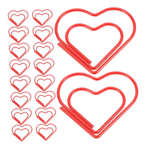 NUOBESTY Entzückende Herz-büroklammern 80 Stück Dekorative Rosen-herz-clips Herz-notiz-clips Für Büro Buchform Büroklammern NUOBESTY Entzückende Herz-büroklammern 80 Stück Dekorative Rosen-herz-clips Herz-notiz-clips Für Büro Buchform Büroklammern von NUOBESTY