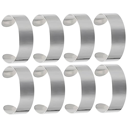 NUOBESTY 8Stücke Armband Rohlinge für DIY Schmuckherstellung Verstellbare Manschetten Innenkerne Rostfreiem Stahl Langlebig und Leicht für Projekte NUOBESTY 8Stücke Armband Rohlinge für DIY Schmuckherstellung Verstellbare Manschetten Innenkerne Rostfreiem Stahl Langlebig und Leicht für Projekte von NUOBESTY