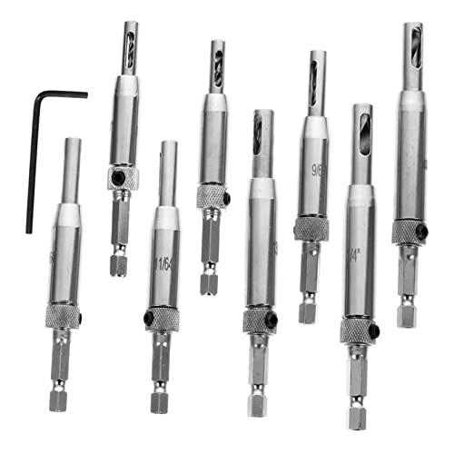 NUOBESTY 8Stücke Teiliges Scharnierbohrer mit Sechskantschlüssel Präzise Bohrungen für Türen Professionelles Werkzeug für Einfache Installation von Türscharnieren Hohe NUOBESTY 8Stücke Teiliges Scharnierbohrer mit Sechskantschlüssel Präzise Bohrungen für Türen Professionelles Werkzeug für Einfache Installation von Türscharnieren Hohe von NUOBESTY