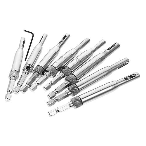 NUOBESTY 8Stücke Teiliges Scharnierloch Puncher mit Selbstzentrierenden Bohrern und Wrench Hochgeschwindigkeitsstahl Präzise Bohrung für Türscharniere für DIY Projekte NUOBESTY 8Stücke Teiliges Scharnierloch Puncher mit Selbstzentrierenden Bohrern und Wrench Hochgeschwindigkeitsstahl Präzise Bohrung für Türscharniere für DIY Projekte von NUOBESTY