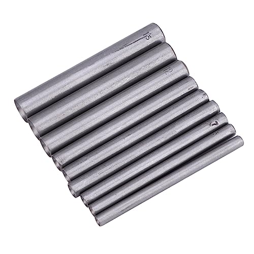 NUOBESTY 9 Stück Löcher Stanze Gürtel Locher Stanzen Hohler Stanzschneider Drücken Bohrer Stoff Locher Pilzpunsch Nietstanzer Dichtung Handwerkswerkzeug Silber Rostfreier Stahl von NUOBESTY