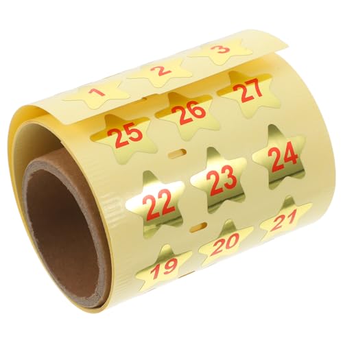 NUOBESTY 99 Stücke Pentagramm-aufkleber Weinglas-getränkemarker Partyzubehör Für Weinproben Weinglas Marker Etiketten Für Weinflaschen Glasmarker Für Getränke Weihnachtsmarker Papier Golden von NUOBESTY